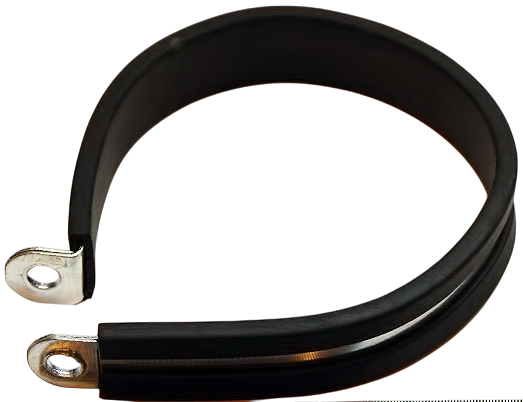 Хомут Руббер Р-образный, оцинкованная сталь W1 - фото