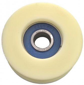 Ролик капролоновый с подшипником 50х10 мм - фото