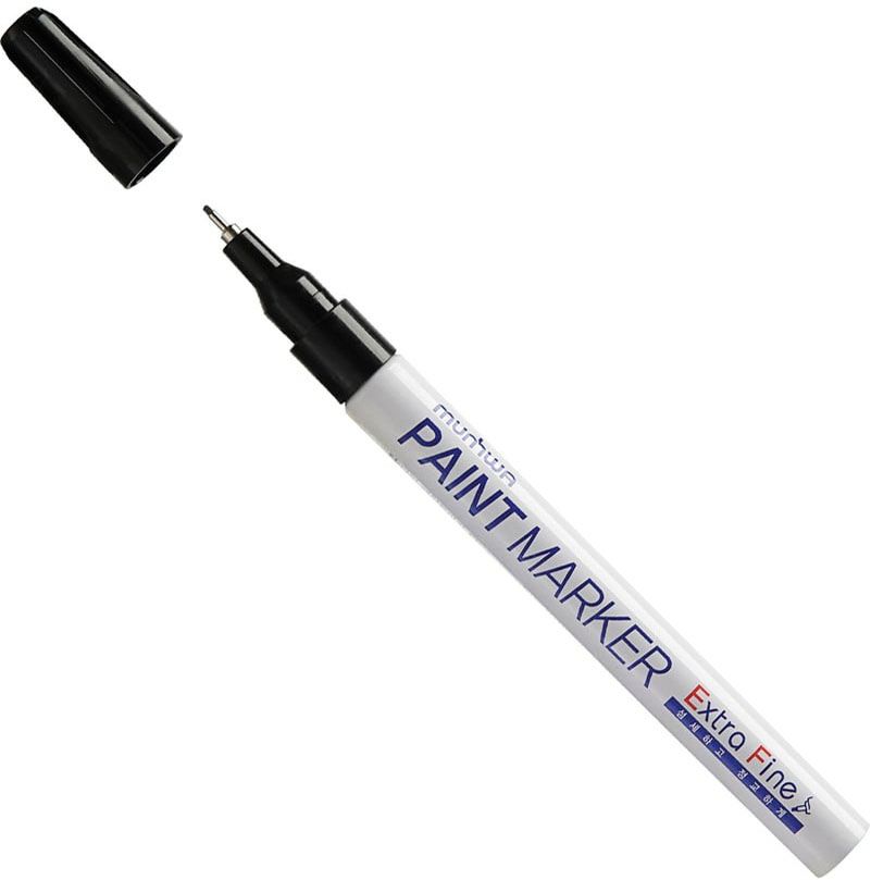 Маркер-краска 1 мм Extra Fine, MunHwa EFPM-01, черный - фото