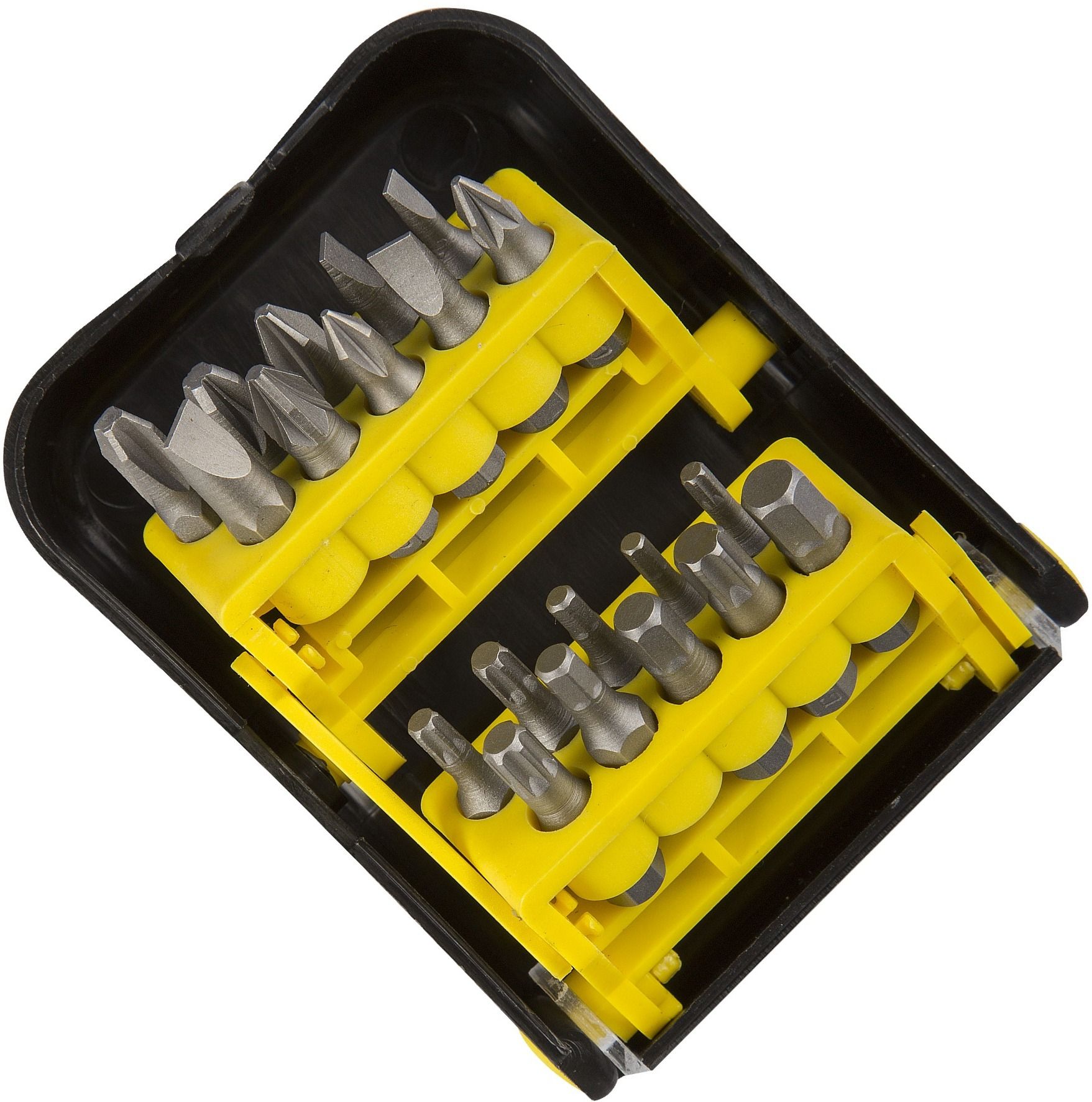 Набор бит SL, PH, PZ, HEX, TX 25 мм, C1/4" Stayer Standard 26085-H20, сталь Cr-V, 20 предметов в боксе - фото