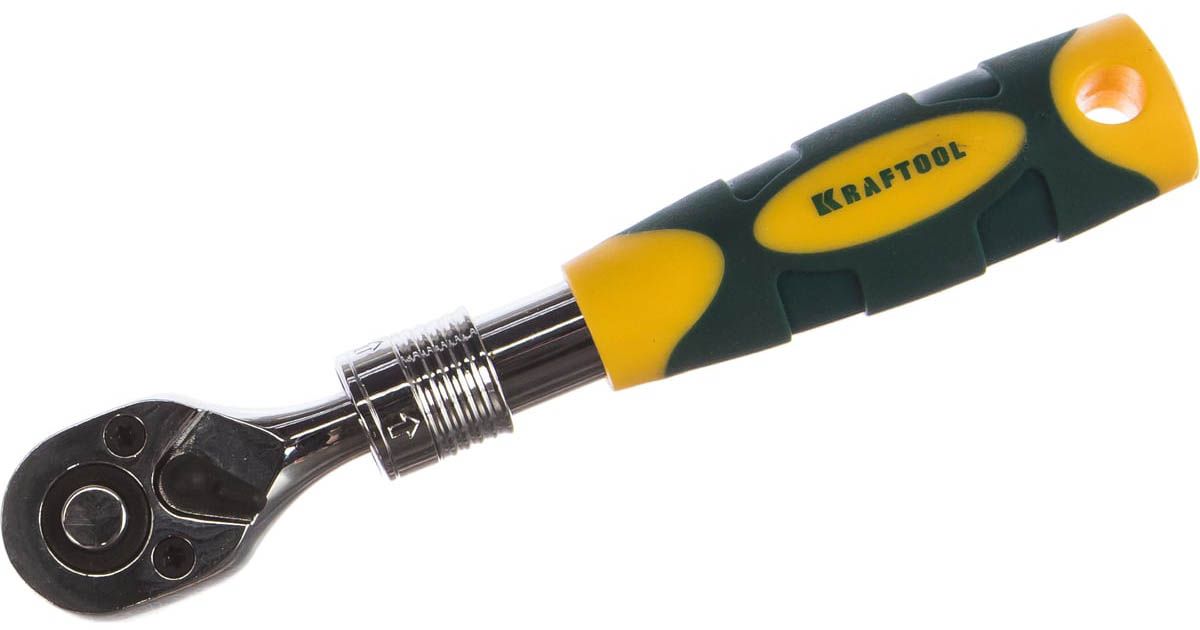 Трещотка для торцовых головок телескопическая 1/4" на 72 зубца Pro Kraftool 27798-1/4 - фото