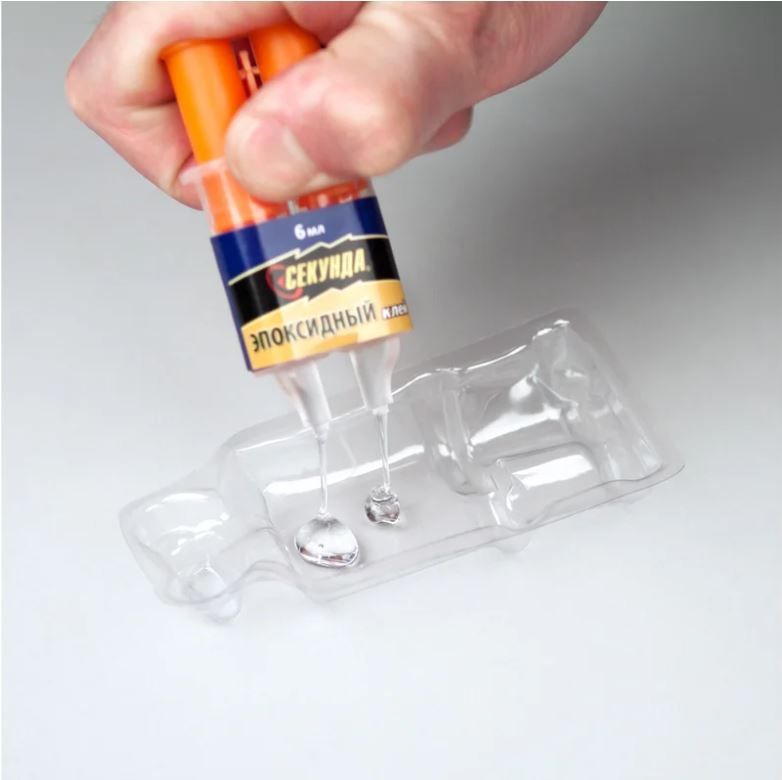 Клей эпоксидный в шприце 3+3 мл 3 минуты Секунда - фото