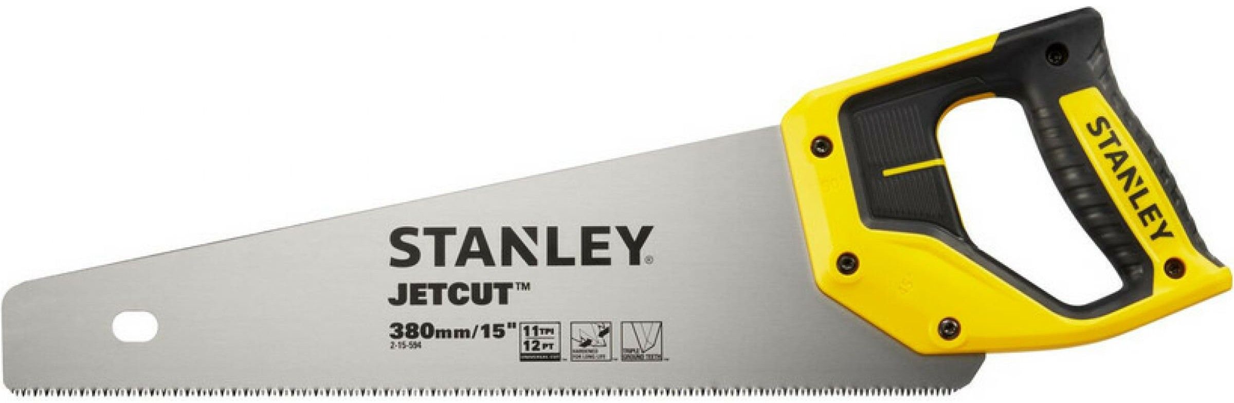 Ножовка по дереву с мелким зубом 380 мм STANLEY Jet-Cut 2-15-594 - фото