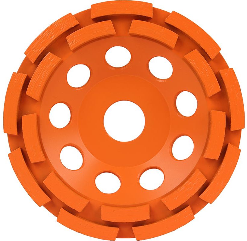 Чашка шлифовальная двурядная алмазная 125 мм по бетону и граниту B/S Messer 03-06-125 - фото