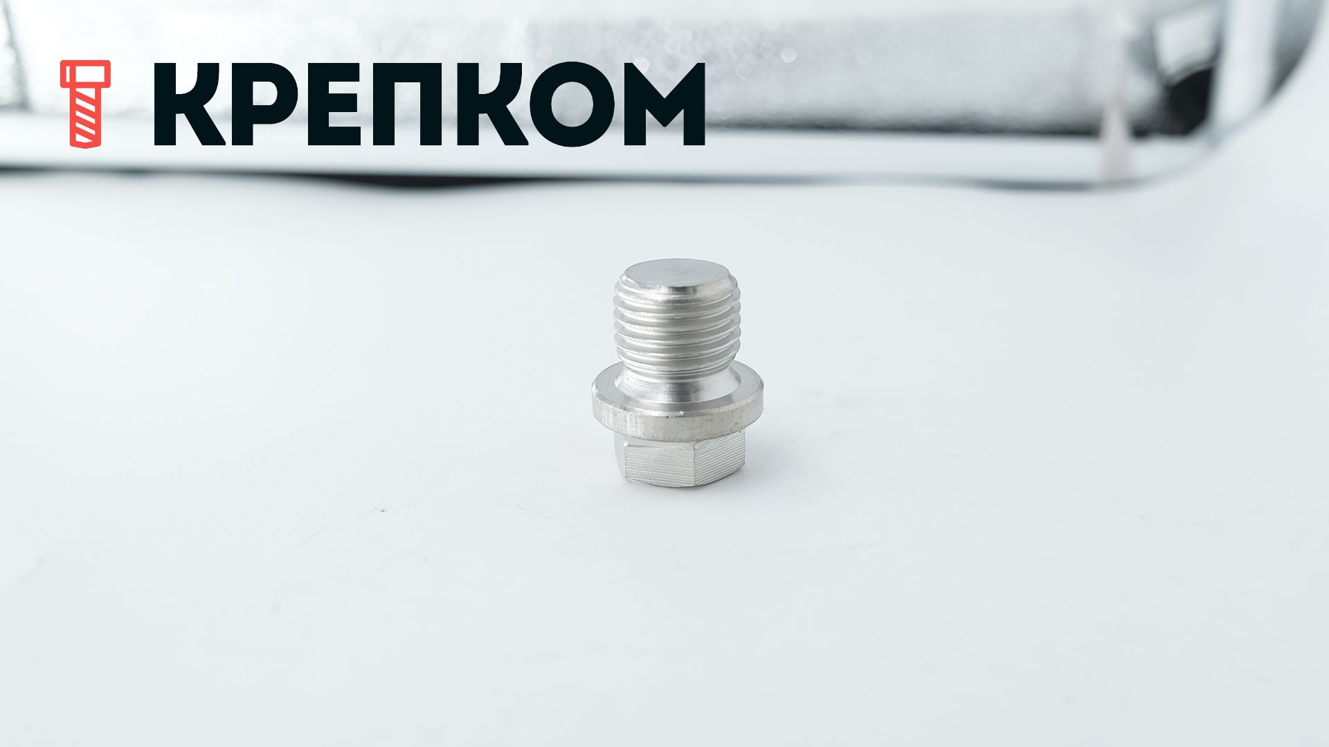 Пробка-заглушка G 1/4" с шестигранной головкой и фланцем DIN 910, нержавеющая сталь А2 - фото