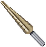 Сверло ступенчатое 4-12 мм HSS-G Terrax by Ruko A101050-9TTX, 9 ступеней