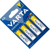 Батарейки щелочные AA Varta Energy 4106213414, 4 шт в блистере