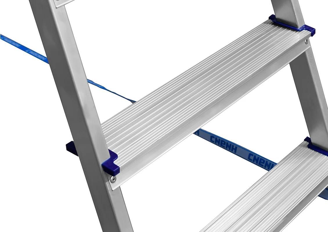 Стремянка двухсторонняя 4 ступени СИБИН 38825-04, алюминий - фото
