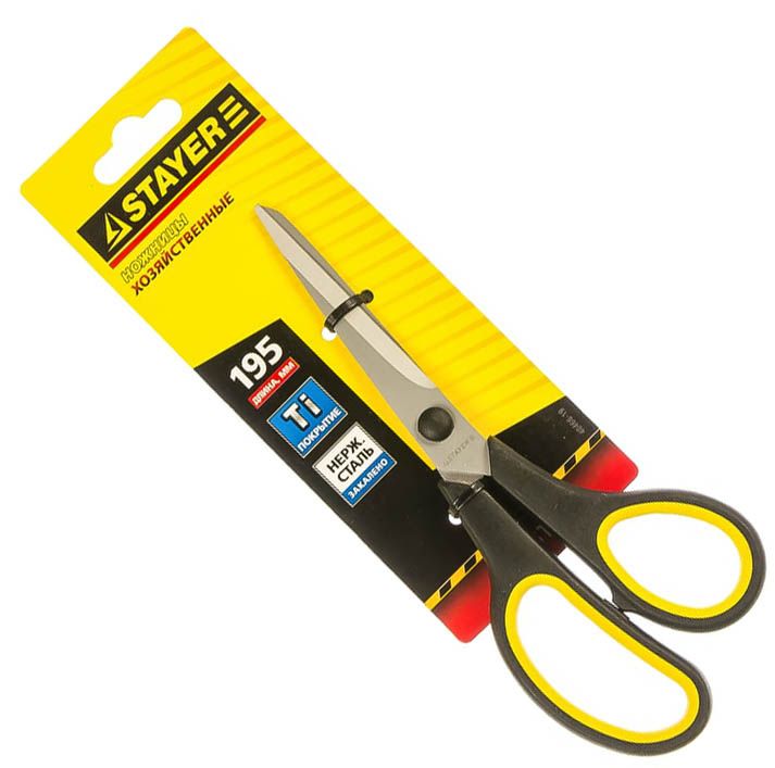 Ножницы хозяйственные изогнутые Stayer - фото