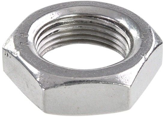 Гайка низкая с мелкой резьбой М16х1 DIN 439, нержавеющая сталь А2 - фото
