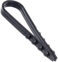 Дюбель хомут круглый черный, нейлон