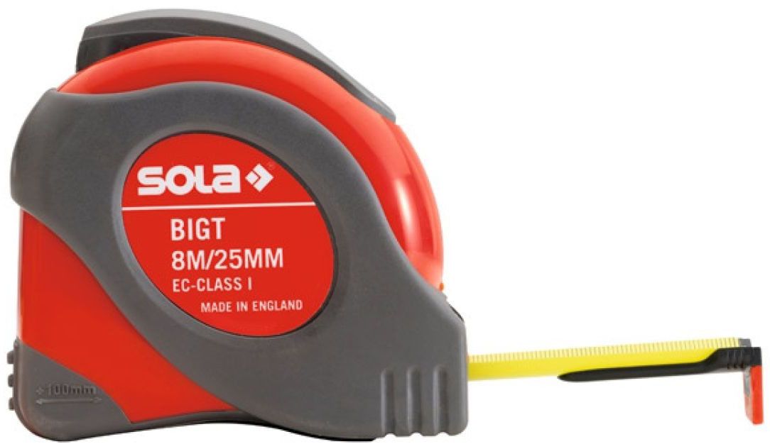 Рулетка BIG T 8 м, SOLA 50021401 - фото