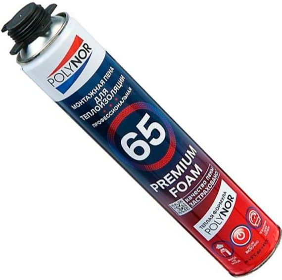 Пена монтажная всесезонная 1000 мл Polynor 65 Express Foam НФ-00003394 - фото