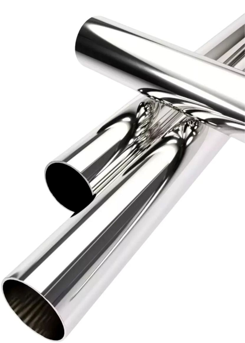 Труба круглая ЭСВ зеркальная 10х1,5 мм длина 1 м, нержавеющая сталь AISI 201 - фото