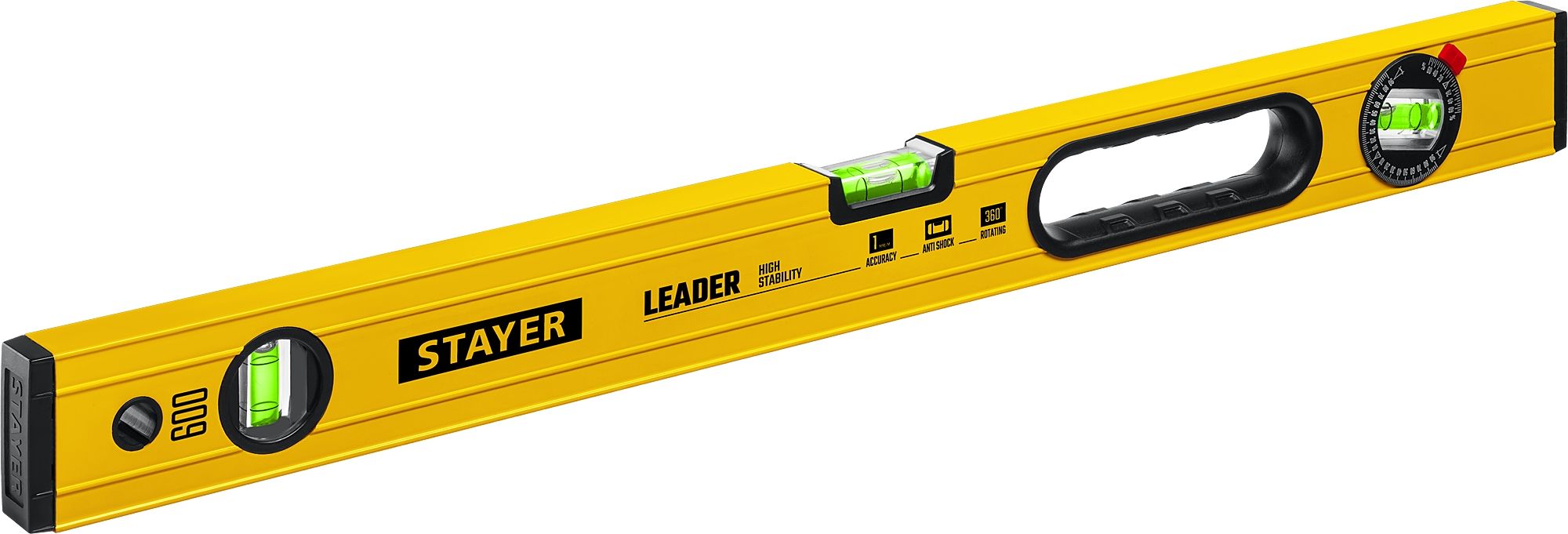 Уровень строительный усиленный 600 мм Stayer Leader Master 3466-060 - фото