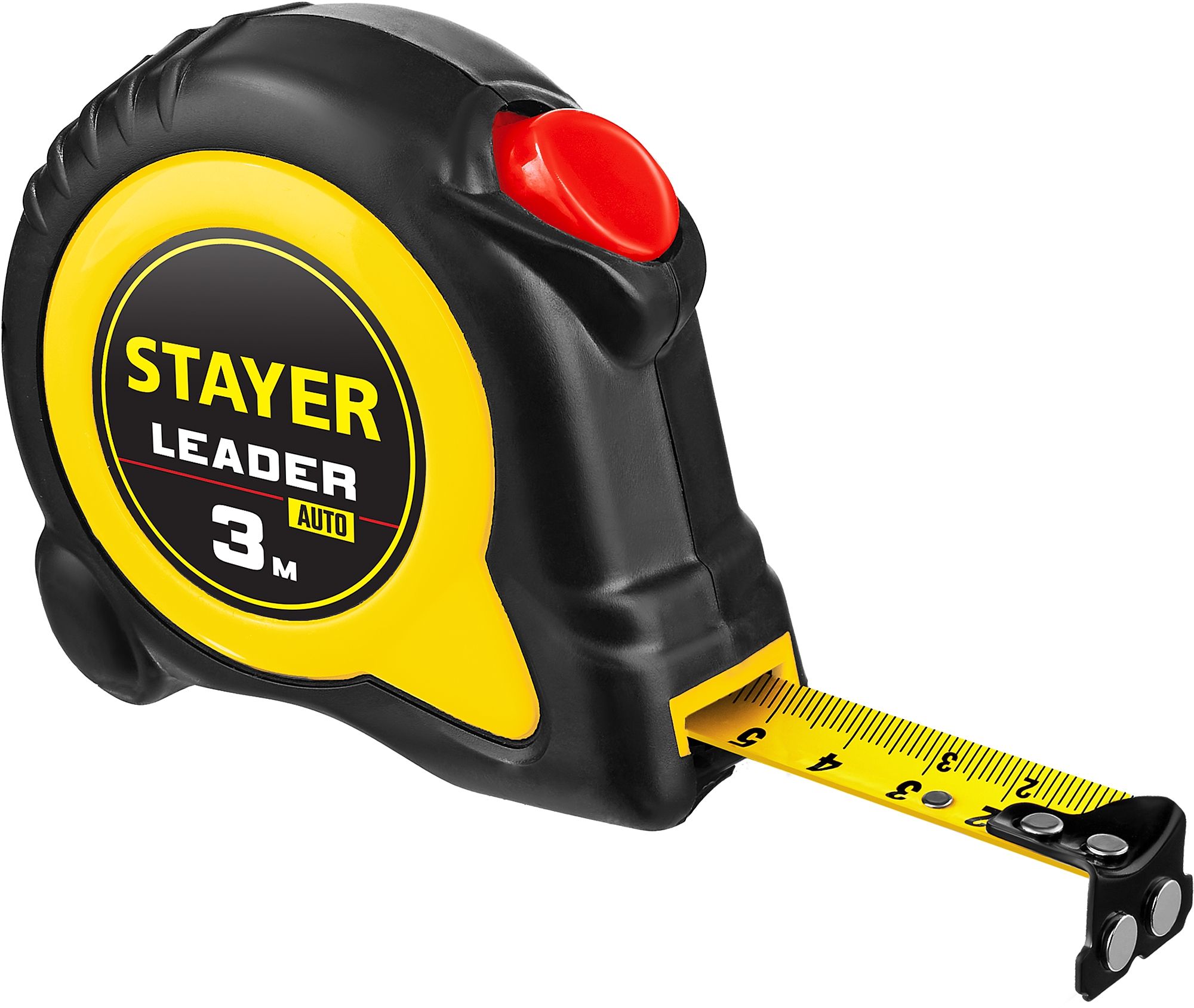 Рулетка измерительная с автостопом 3 м х 16 мм Stayer Leader Professional 3402-10-25 - фото