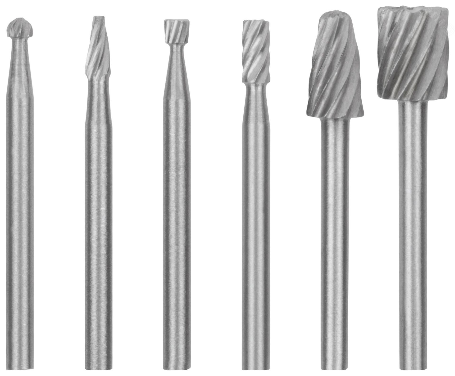 Набор мини-шарошек по металлу FIT 36477, 6 шт - фото