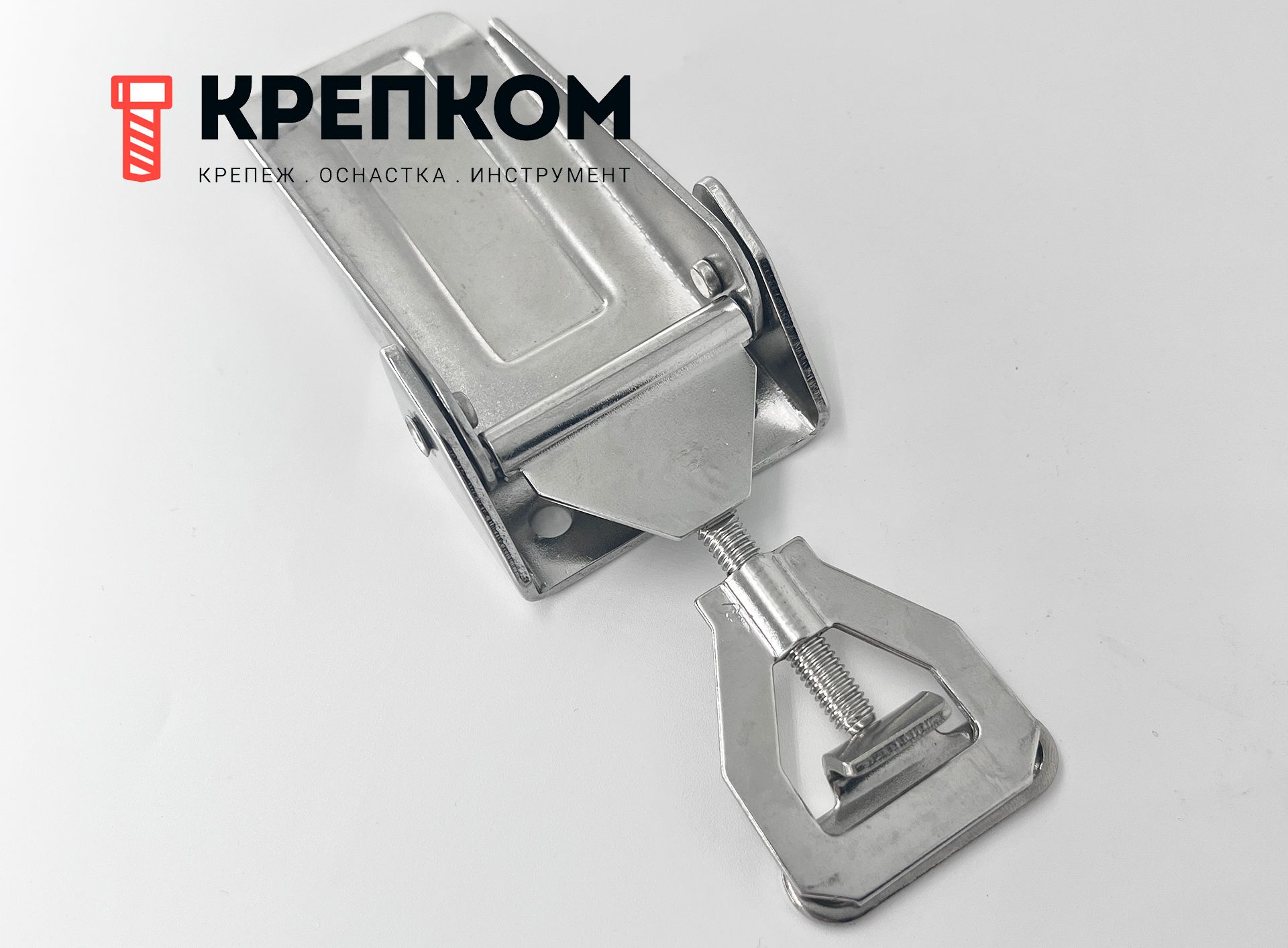 Замок-защелка L=60, 8053-L, нержавеющая сталь А2 - фото