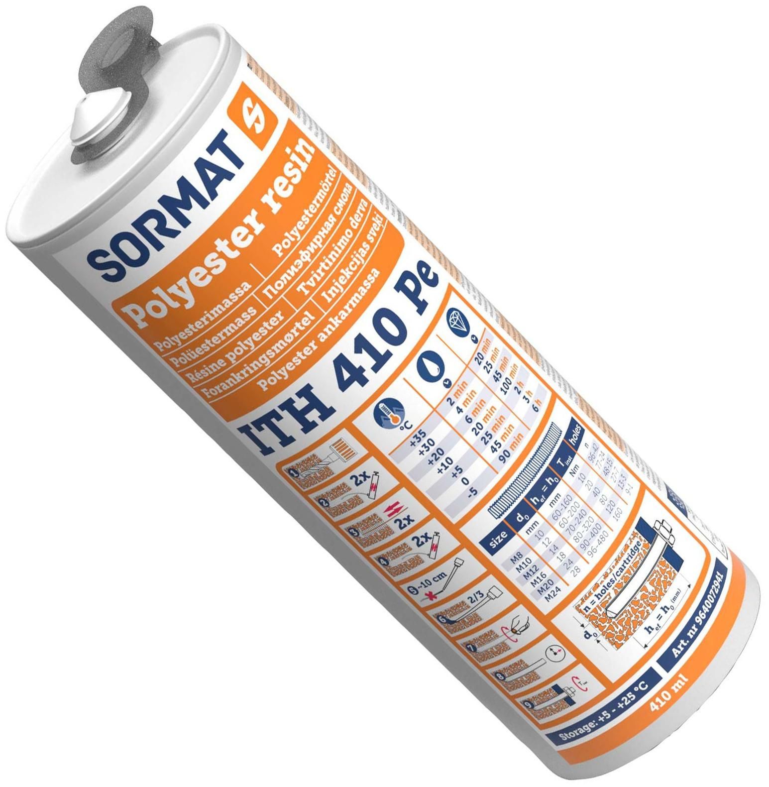 Химический анкер SORMAT ITH Pe, полиэстер - фото