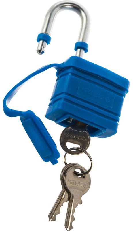 Замок навесной 40 мм в защитном кожухе Эксперт ЗУБР 37211-40, сталь - фото