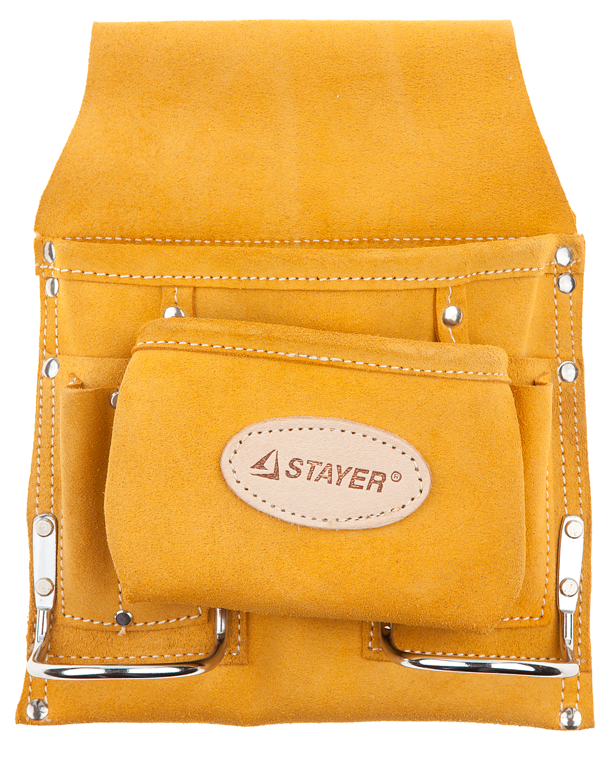 Сумка поясная для инструментов 2 скобы 8 карманов Stayer 38515 - фото