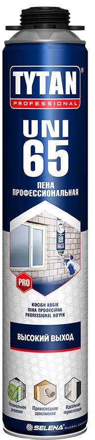 Монтажная пена профессиональная летная TYTAN Professional 65 UNI 30217 (16968), 750 мл - фото