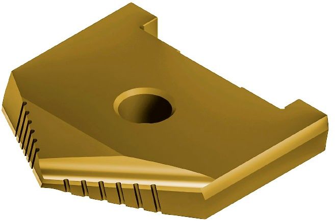 Сверло перовое по металлу (пластина) ГОСТ 25526-82 РИ, сталь Р6М5, покрытие TiN - фото