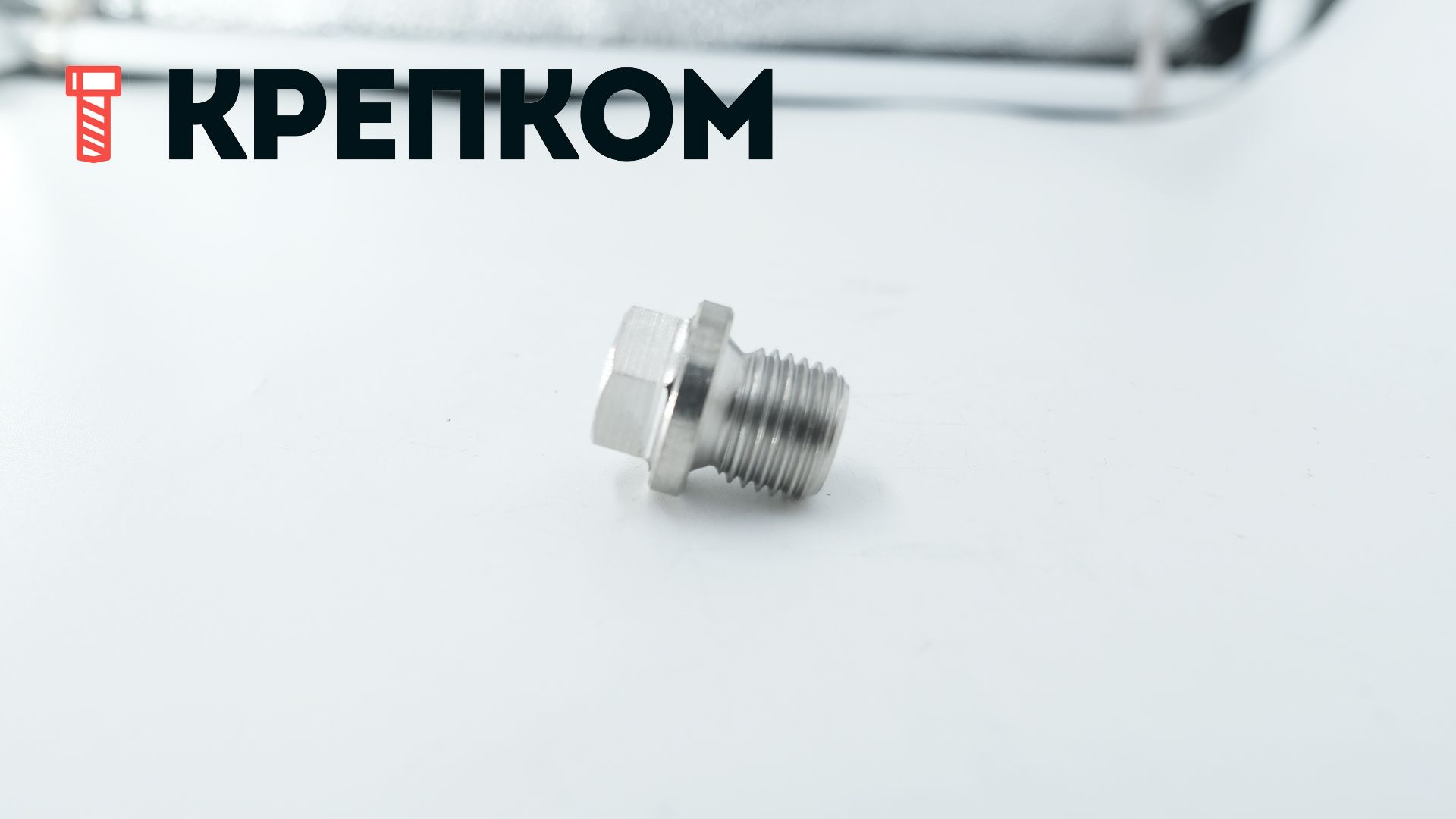 Пробка-заглушка G 1/4" с шестигранной головкой и фланцем DIN 910, нержавеющая сталь А2 - фото