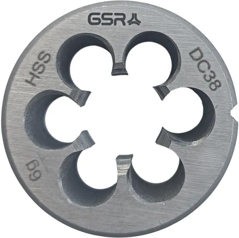Плашка круглая метрическая резьба МF3х0,5 HSS DIN EN 22568 (DIN 223) GSR, B00414210 - фото