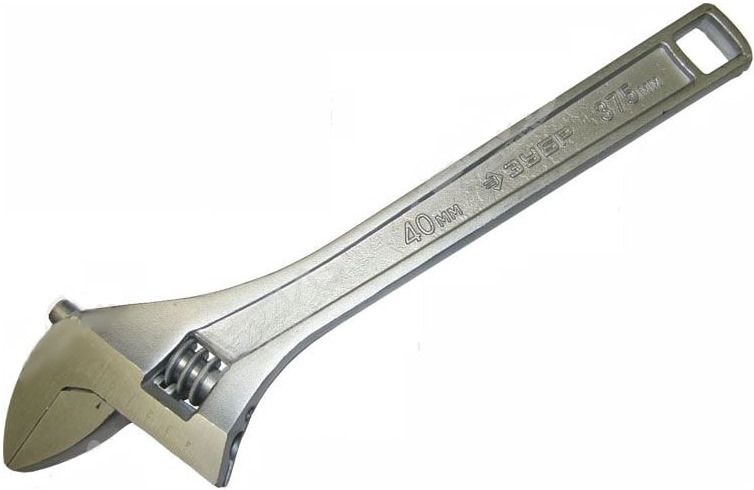 Ключ разводной 375 мм, 40 мм ЗУБР 27253-37 - фото
