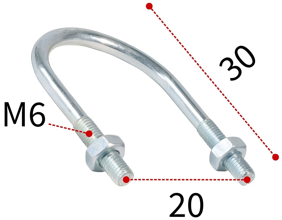 Монтажная скоба с метрической резьбой 8-13 (1/4") Fischer ETR 024415, оцинкованная сталь - фото