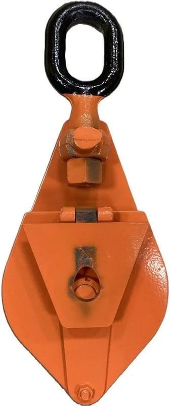 Блок шкивовый однорольный с проушиной и откидной щекой Сибталь - фото