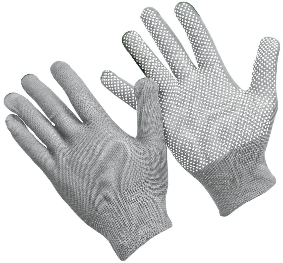 Перчатки нейлоновые с ПВХ - фото