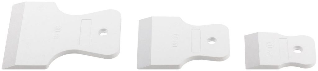 Набор шпателей резиновых 40-60-80 мм КУРС 06853, 3 шт - фото