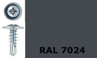 Саморез-клоп с буром 4,2х41 окрашенный, RAL 7024 (графитовый серый), 15 кг