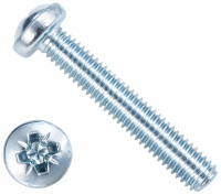 Винт резьбовыдавливающий М3,5х12 с полукруглой головкой DIN 7500 C, оцинкованная сталь