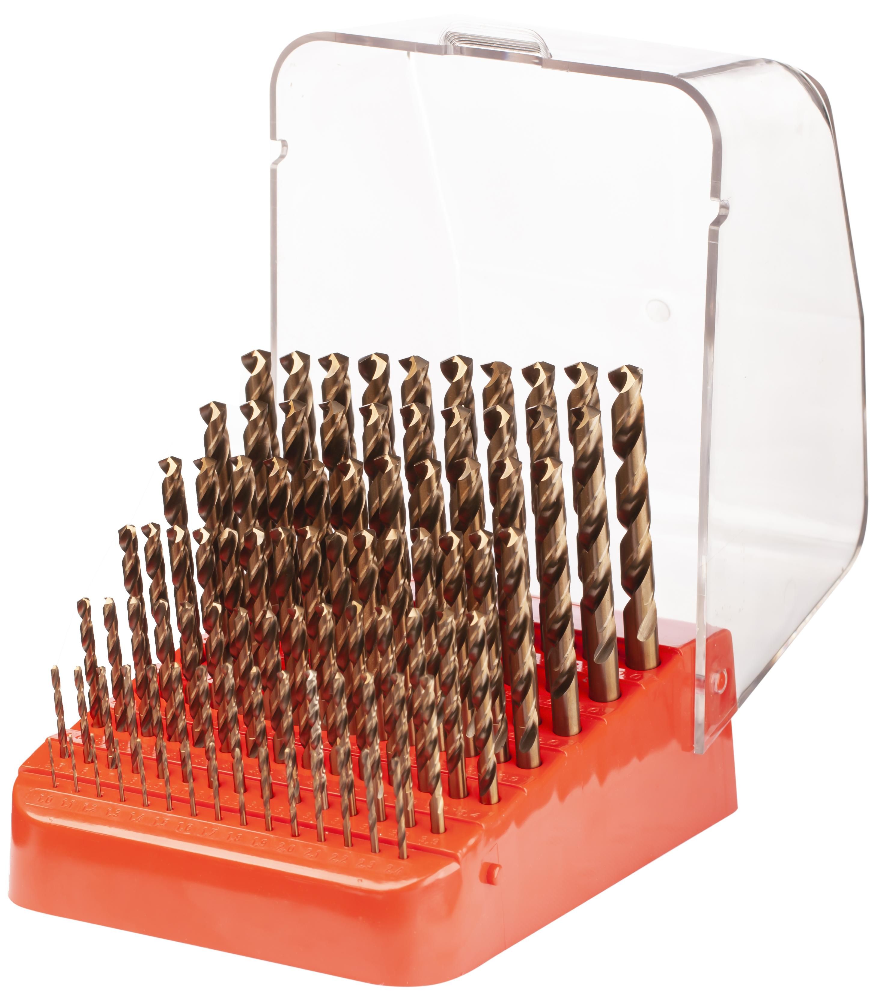 Изображение товара Набор сверл по металлу H-Tools 214223THT 91 шт с покрытием TiN