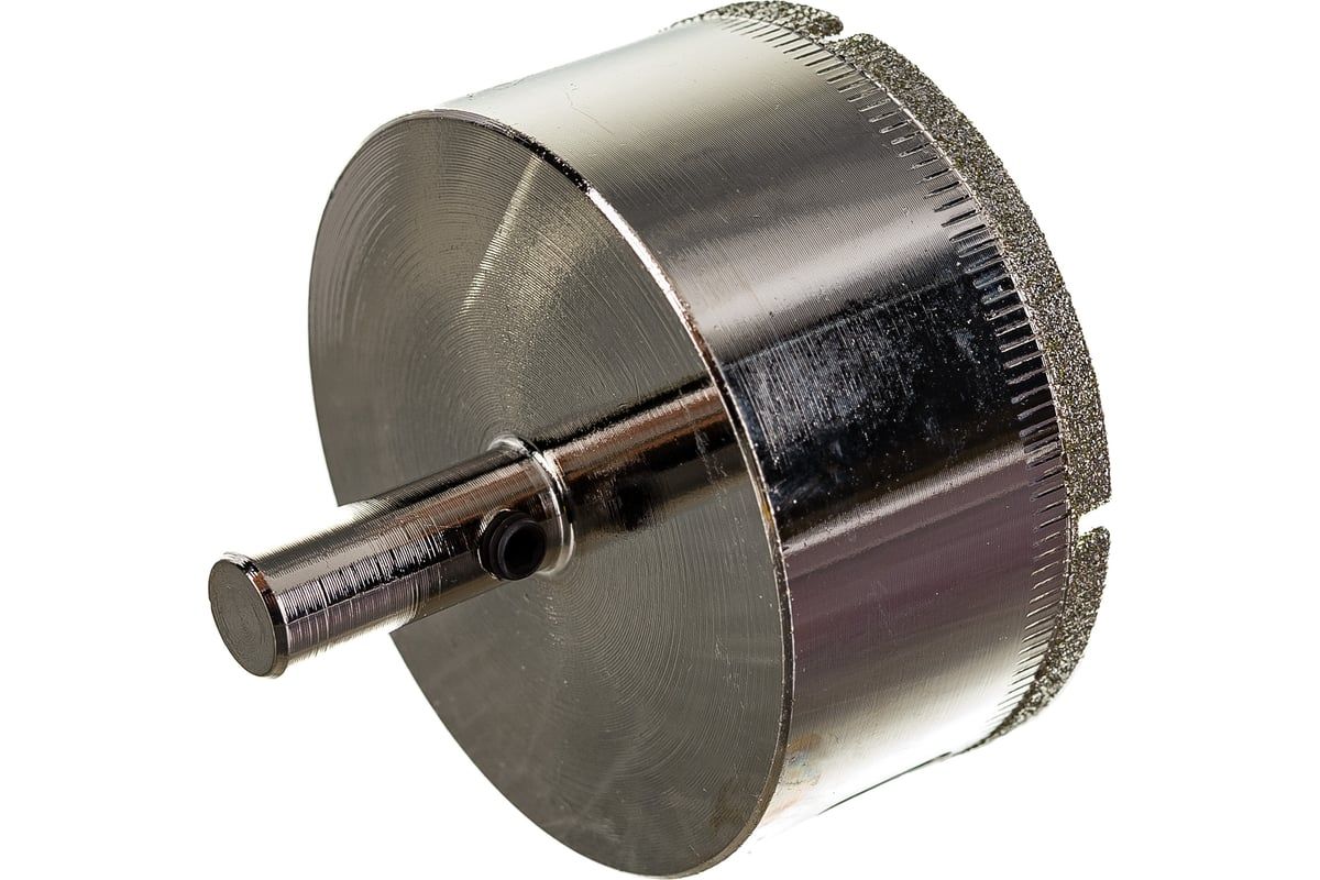 Коронка алмазная с центровочным сверлом по керамограниту, стеклу, керамике и мрамору, мокрый рез, ц/х Messer DIY - фото