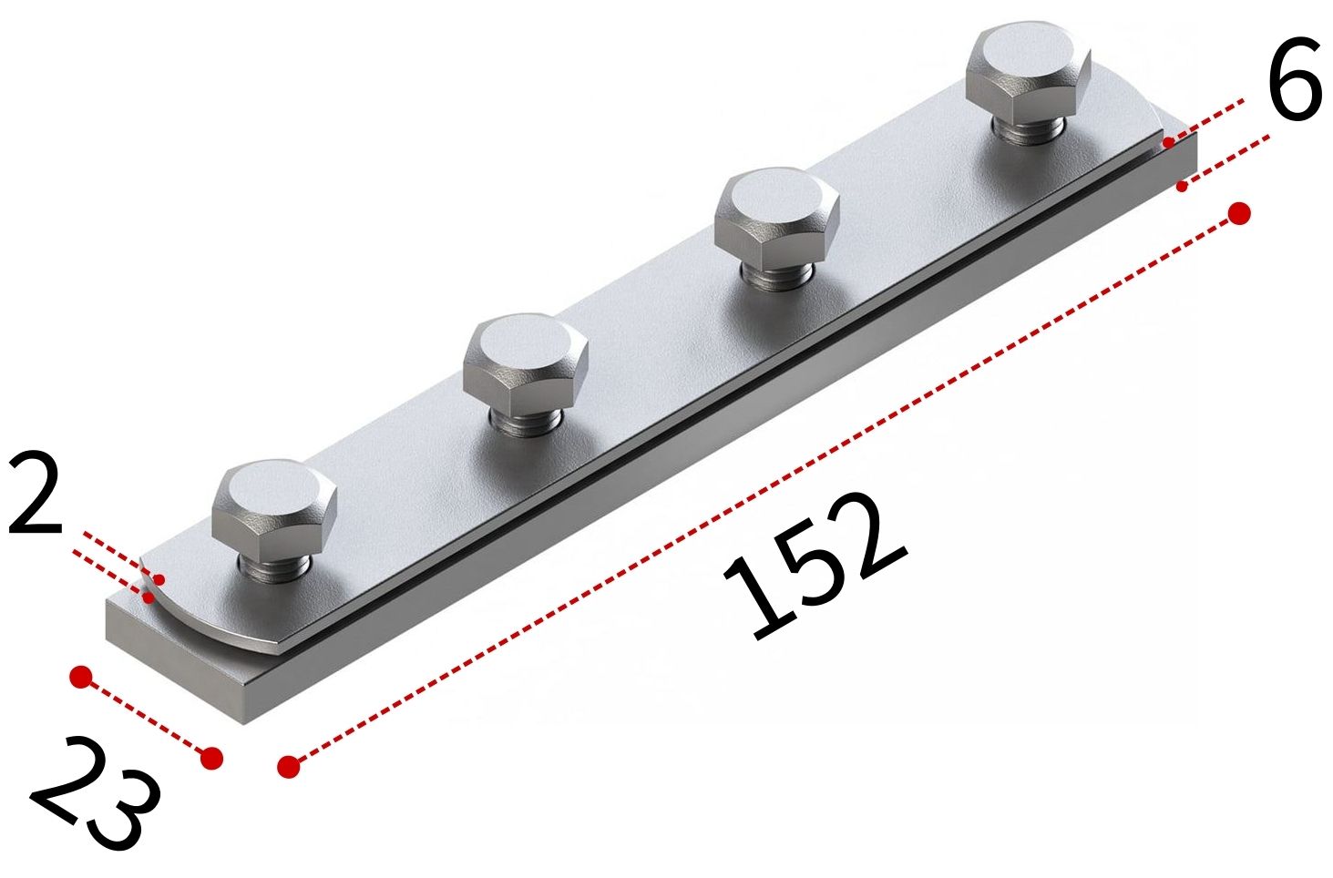 Соединитель продольный 28 6F4 М8 TERMOCLIP - фото