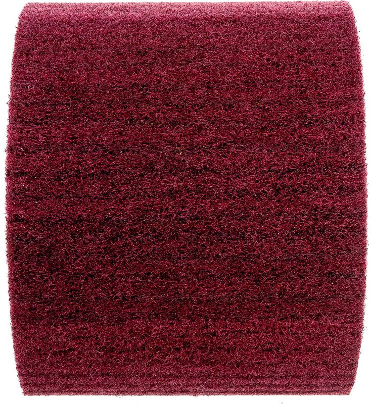 Барабан ламельный 120х100 Р240 посадка 19 мм тип R (бордо) из нетканого полотна Messer 11-57-013 - фото