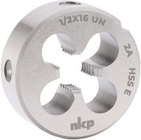 Плашка 1/2"-16 HSSE DIN EN 22568 NKP 29900120UN16, дюймовая резьба UN