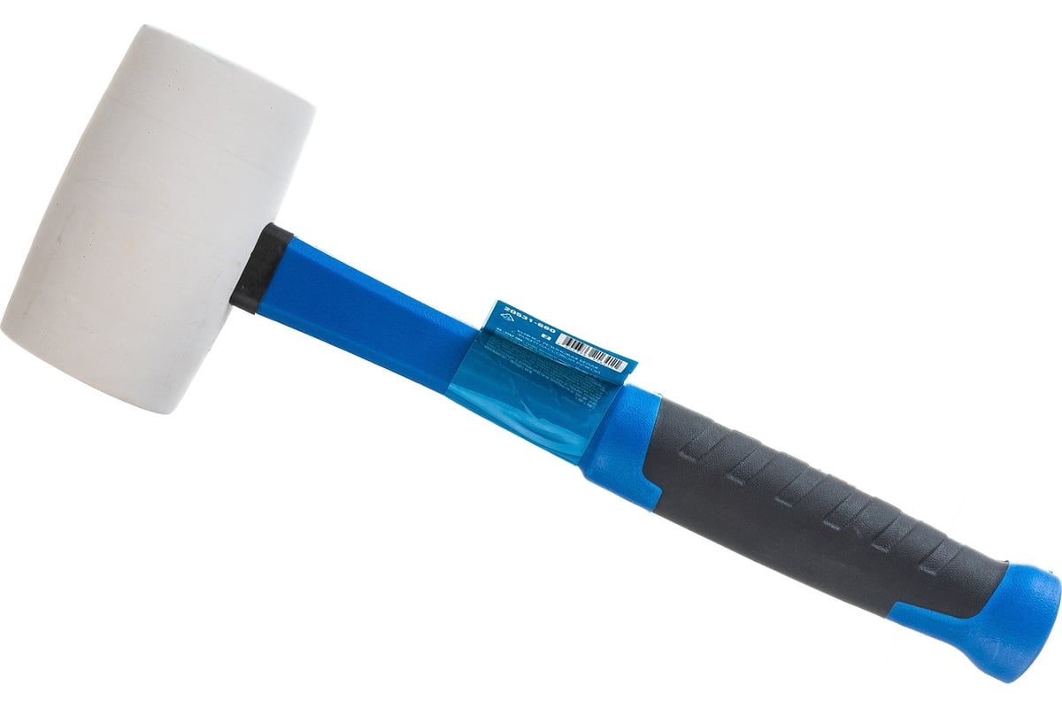 Киянка резиновая белая с фиберглассовой рукояткой ЗУБР - фото