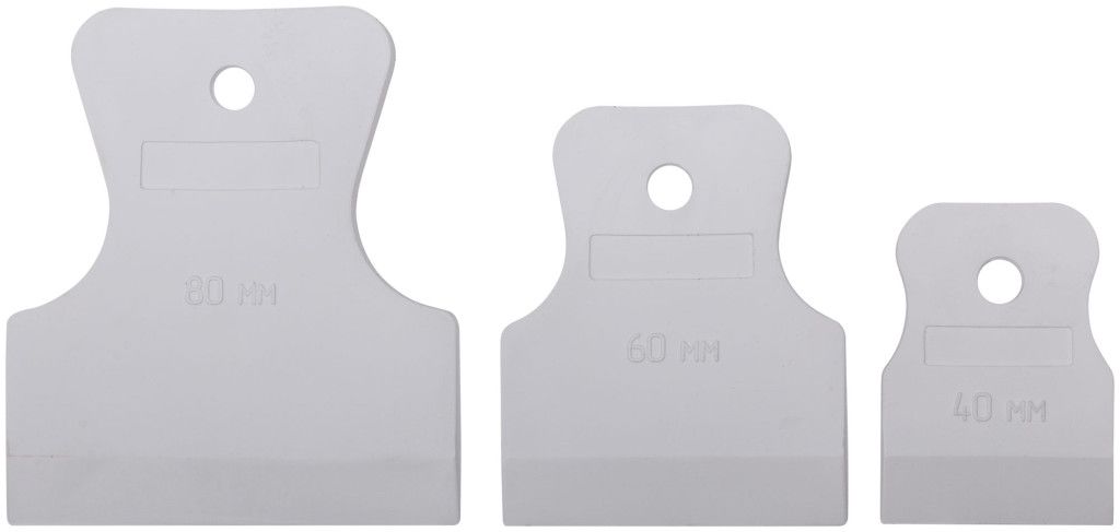 Набор шпателей резиновых 40-60-80 мм КУРС 06853, 3 шт - фото