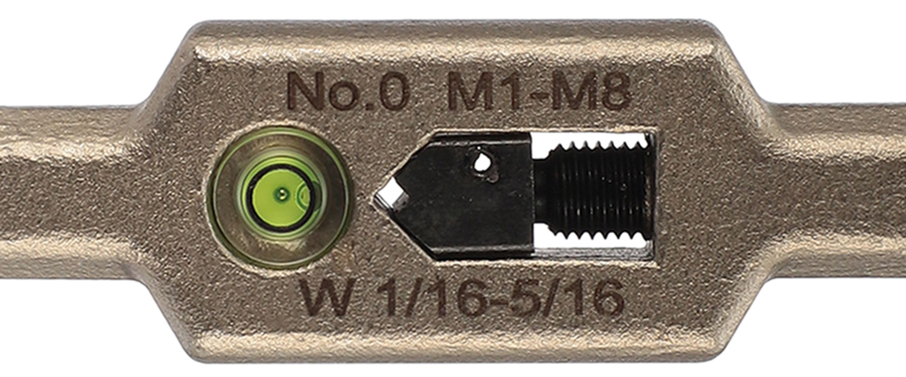 Вороток для метчиков с уровнем №0 M1-M8 (2,0-5,0 мм) 125 мм Inox DIN 1814 H-Tools 08802020 - фото