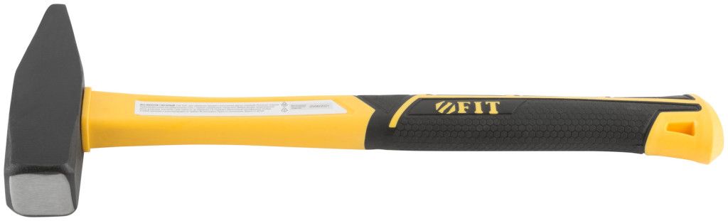 Молоток слесарный с фиберглассовой рукояткой 1000 гр FIT Профи 44338 - фото