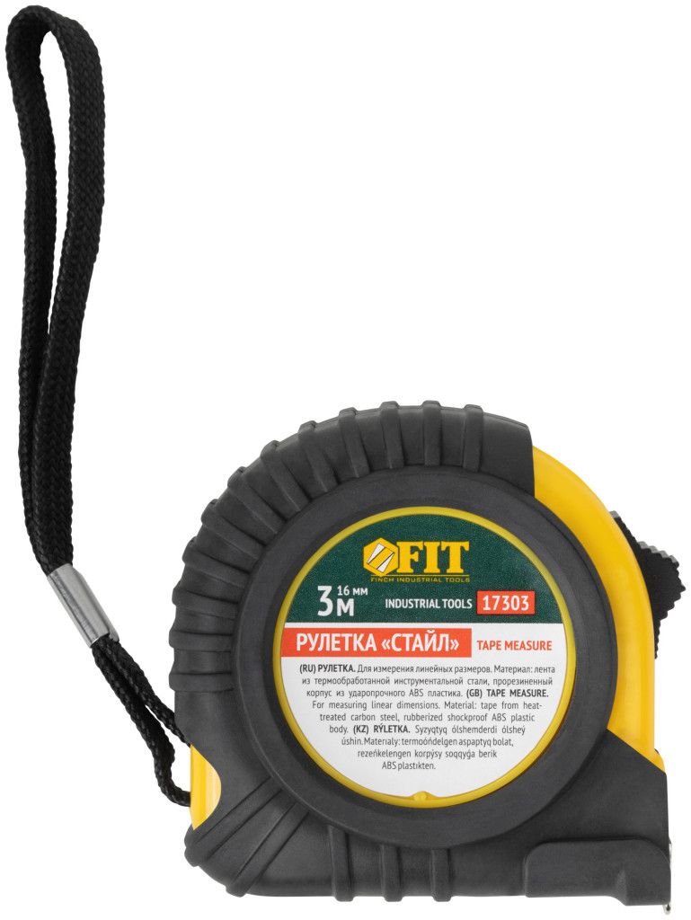 Рулетка 3 м х 16 мм FIT Стайл 17303 - фото