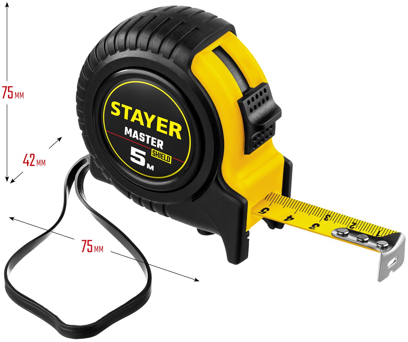 Рулетка измерительная 5 м х 19 мм Stayer Master 34025-05 - фото