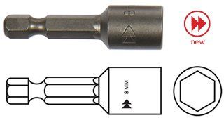 Изображение товара Насадка кровельная шестигранная магнитная М8-KR для саморезов HARPOON