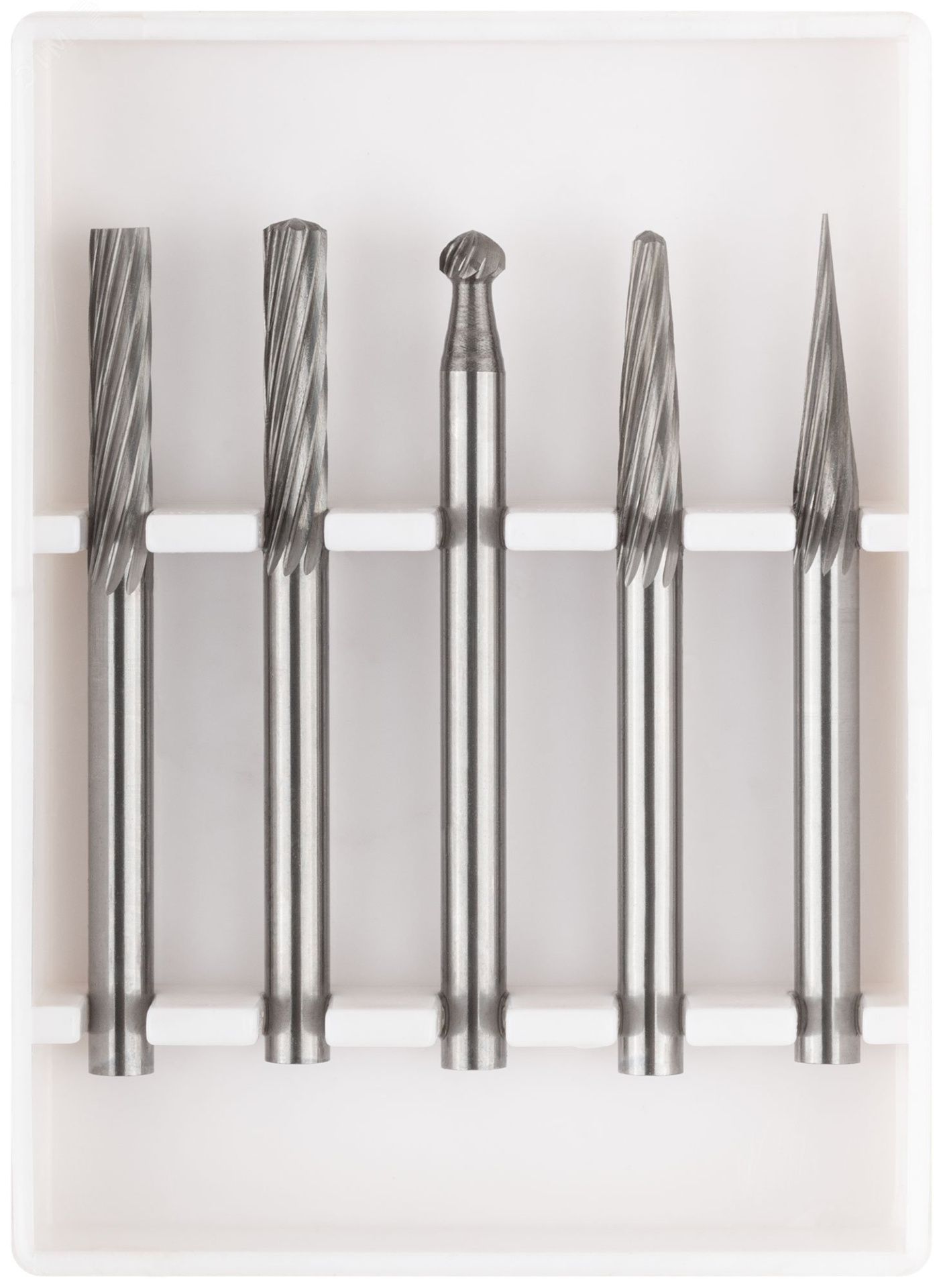 Набор шарошек абразивных по металлу FIT 36601, 5 шт - фото