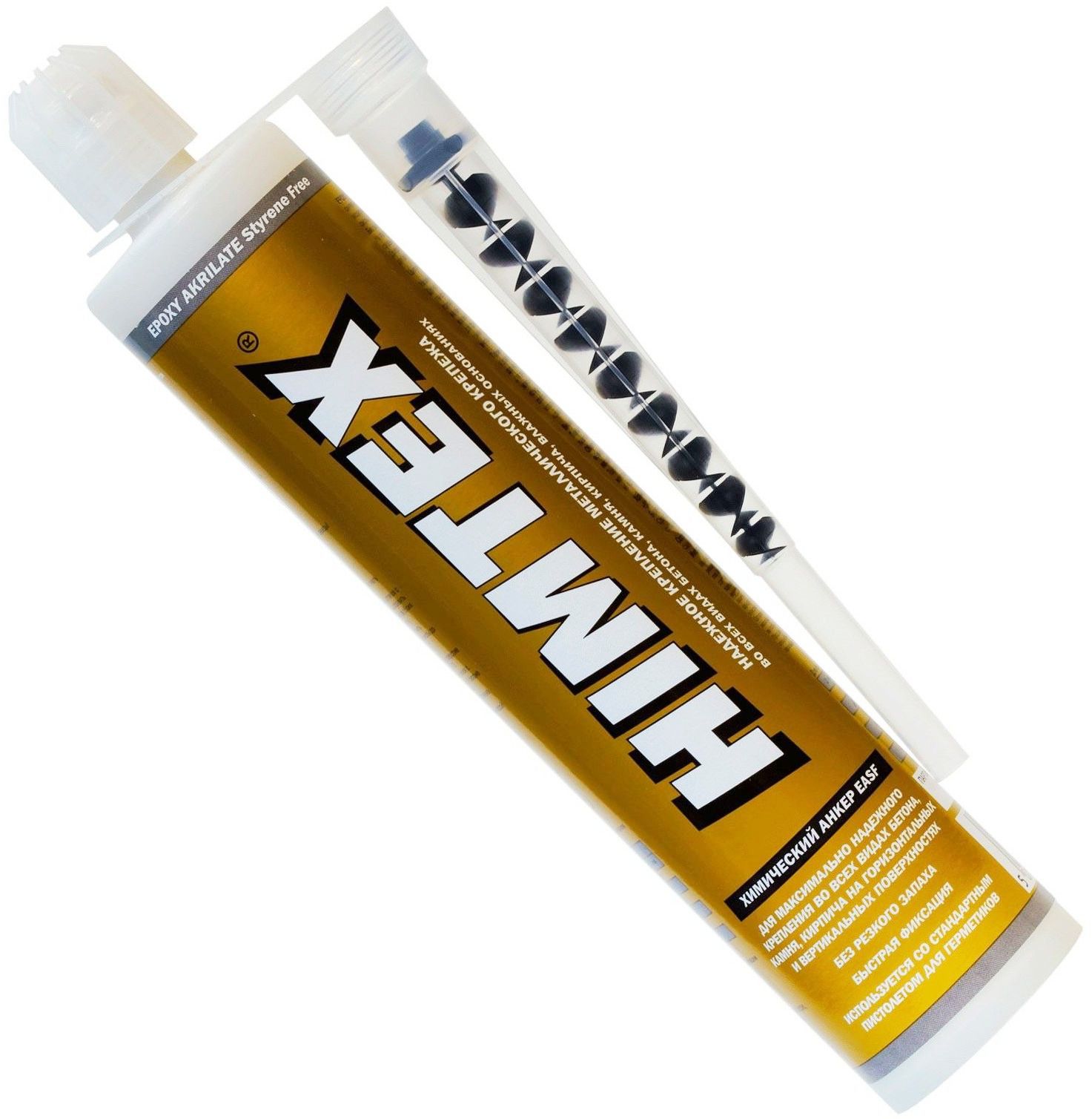 Химический анкер 410 мл Himtex EASF-150, эпокси-акрилат, с насадкой - фото